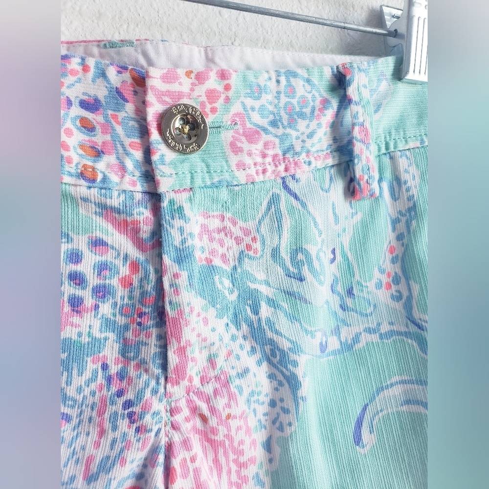Lilly Pulitzer Callahan Shorts In Minty Fresh - Picture 5 of 10